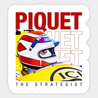 Nelson Piquet Legend 80S Retro Sticker